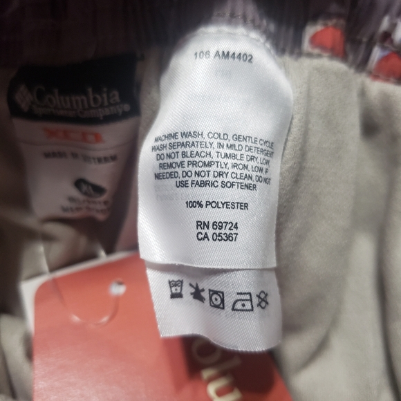 Columbia XCO Mens Grey Printed Shorts XL New with Tags - Picture 4 of 9